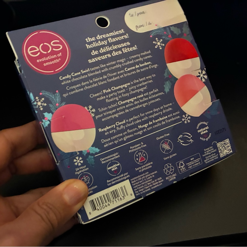 EOS Holiday Lip Balm Set - Red, Pink, Raspberry - Picture 2 of 6